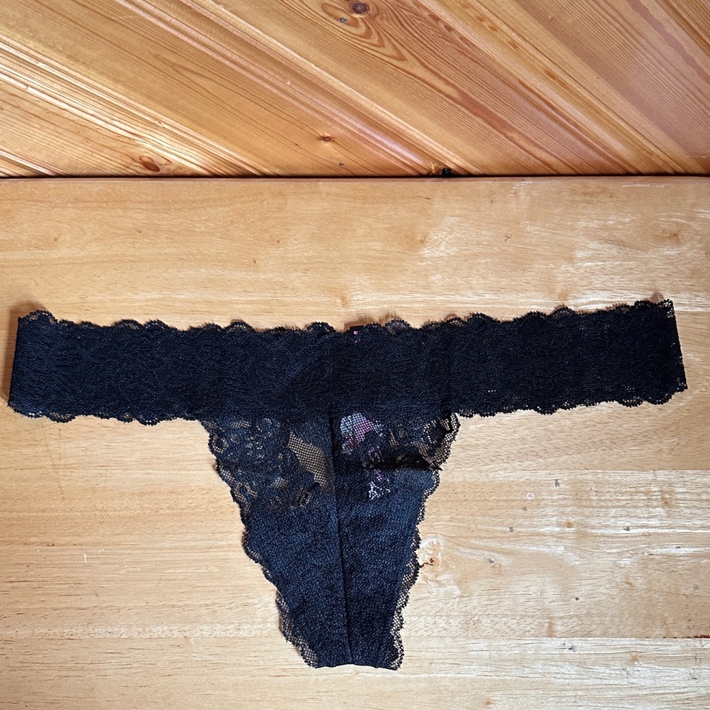 PINK Lace Thong